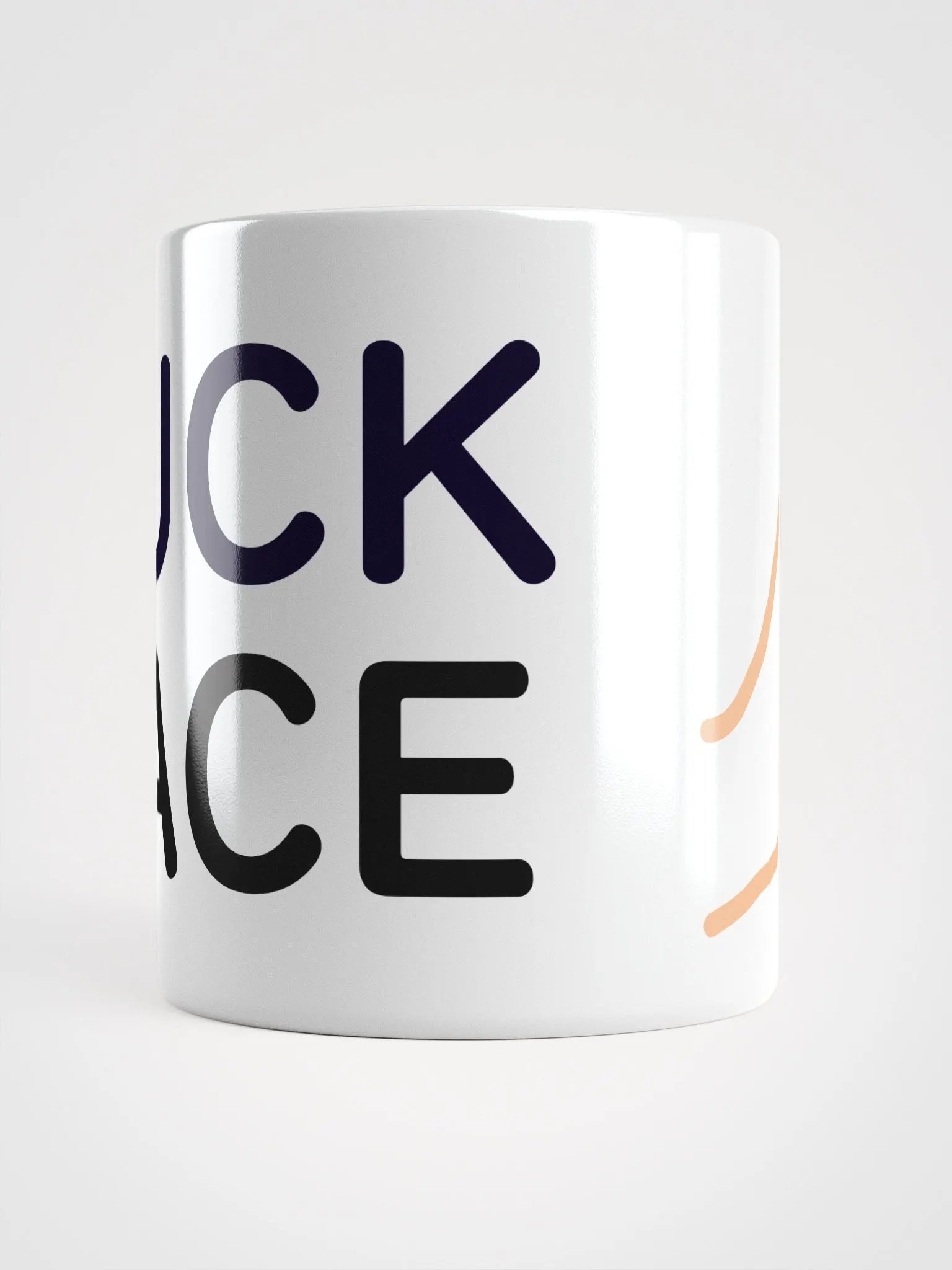 FUCKFACE Mug - Outline Edition, All white product image (6)
