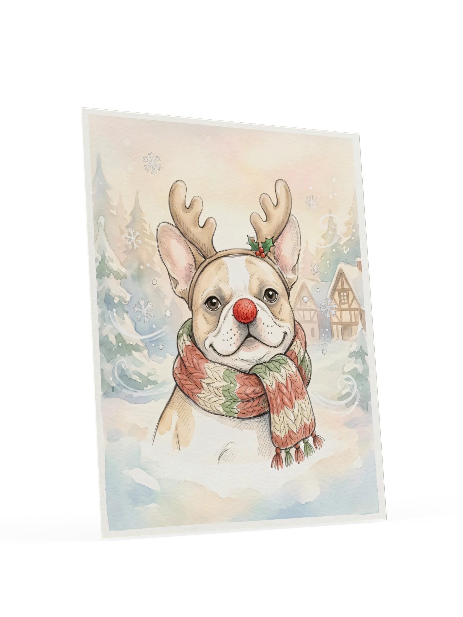 Reindeer Frenchie Poster product image (18)