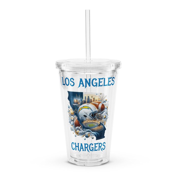 Los Angeles Cityscape Clear Tumbler (16 oz) product image (1)