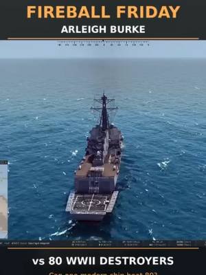 🔥 One modern destroyer. Eighty WWII opponents. This Fireball Friday, we’re revisiting Arleigh Burke vs 80 WWII destroyers in Sea Power. Would you back modern technology or strength in numbers? Watch the full battle on the Grim Reapers YouTube channel. #FireballFriday #GrimReapers #SeaPower