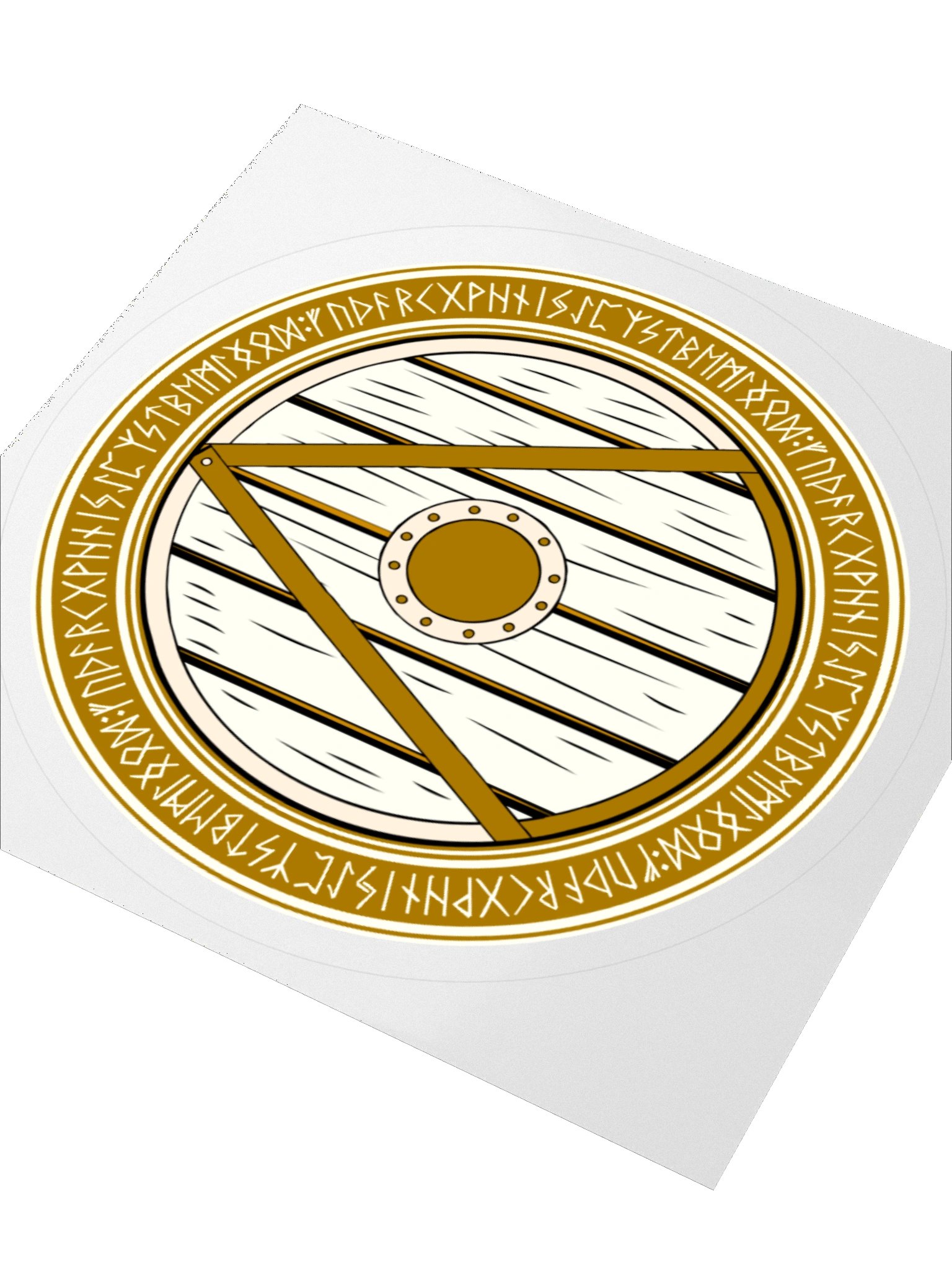 GOTÁ GOLDEN WORDS SHIELD DECAL product image (2)