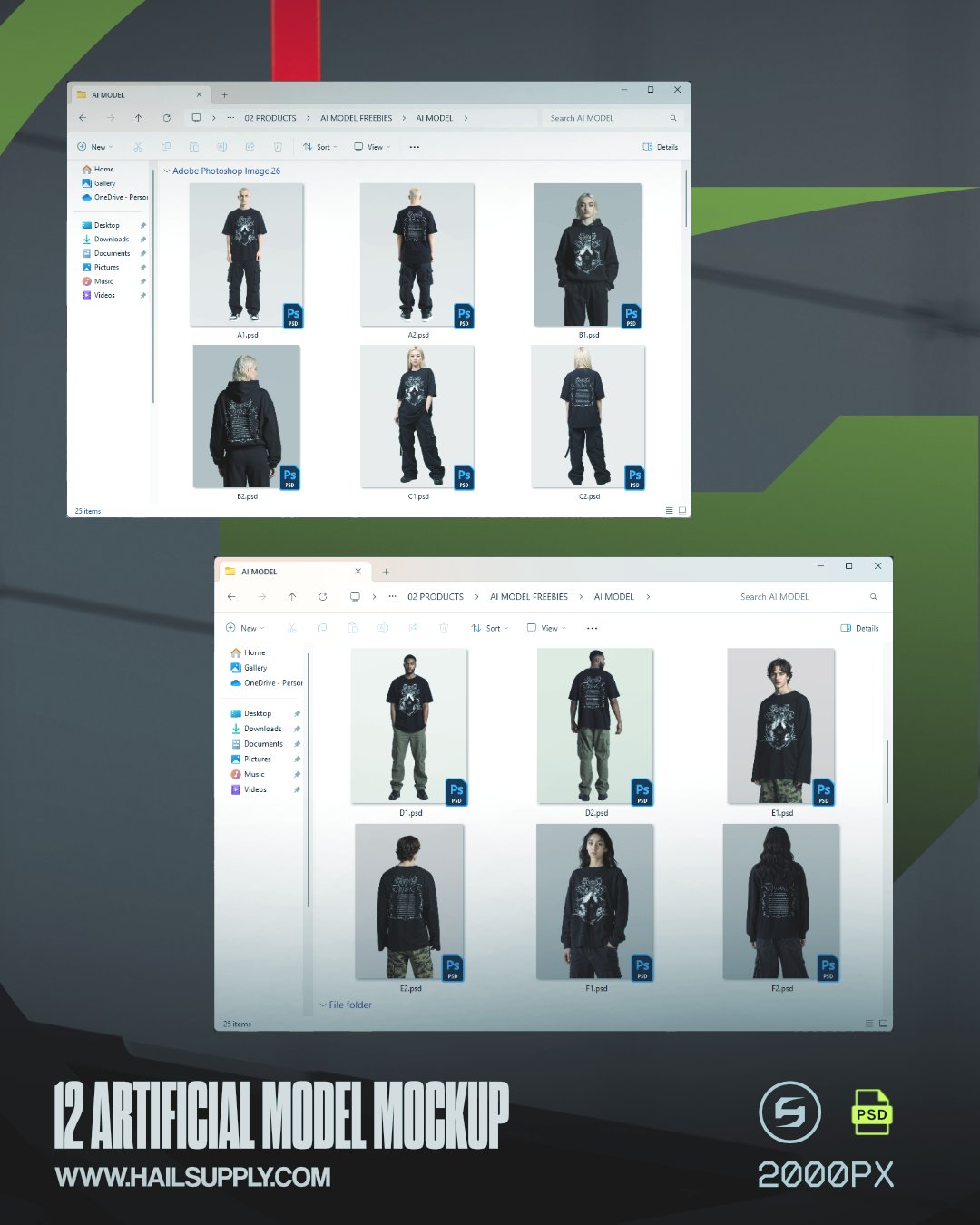FREE 12 AI MODEL MOCKUP product image (5)
