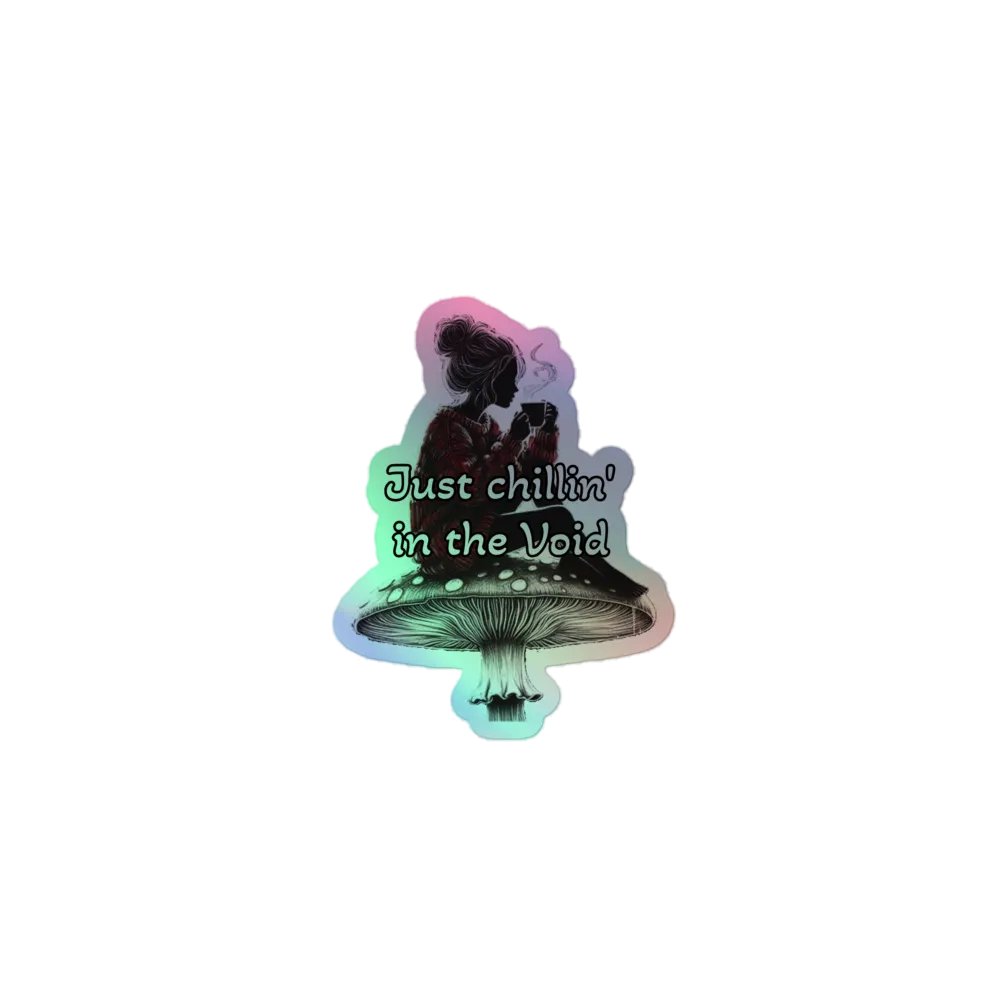 Chillin' in the Void Kiss-Cut Holographic Sticker product image (1)