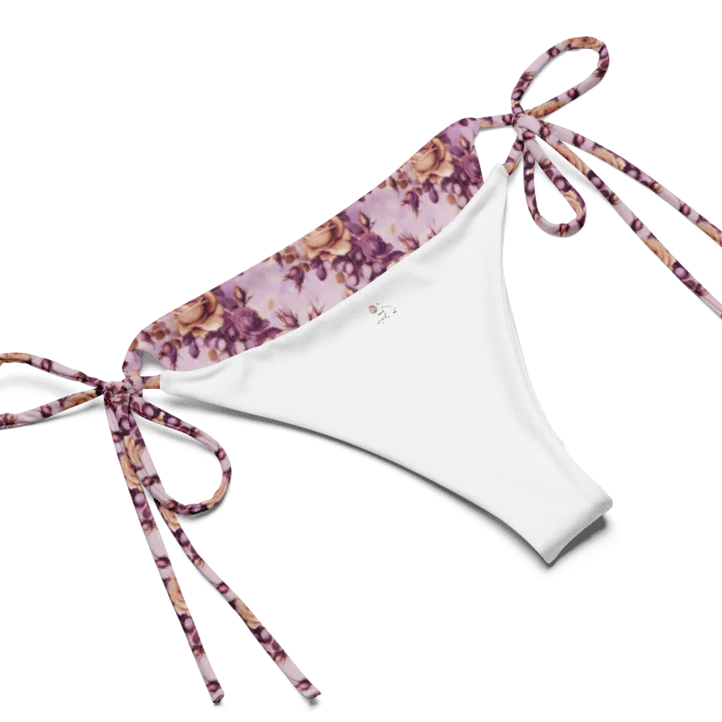Vintage Rose Reverie – Recycled All-Over Print String Bikini product image (8)