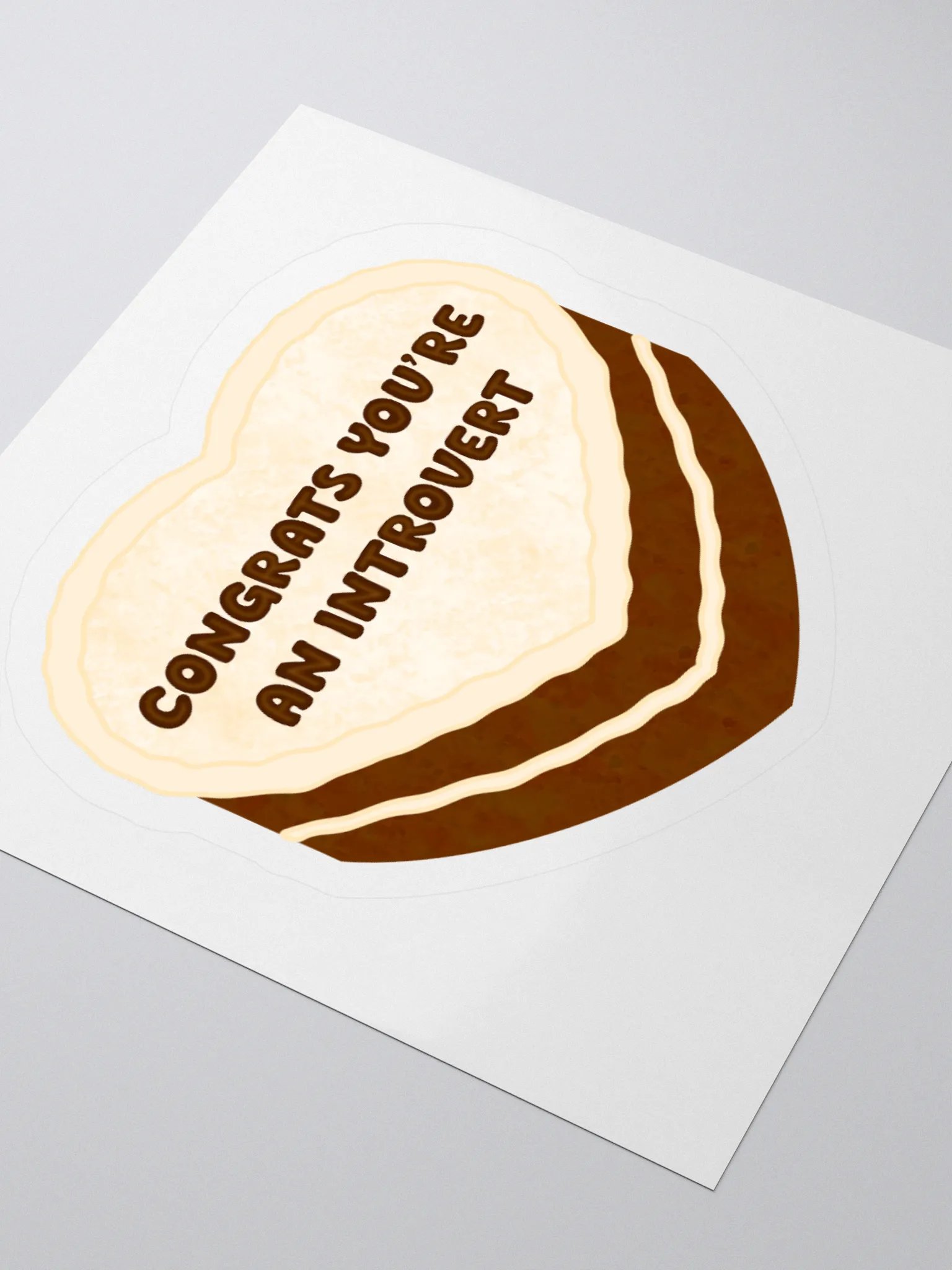 Introvert Cake Sticker product image (3)