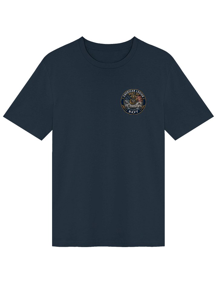 American Legion Post 107 Navy Emblem Tee product image (1)