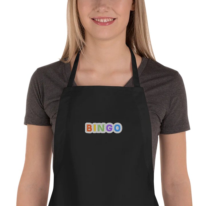 Alt Embroidered Bingo Letters Apron (Black) product image (1)