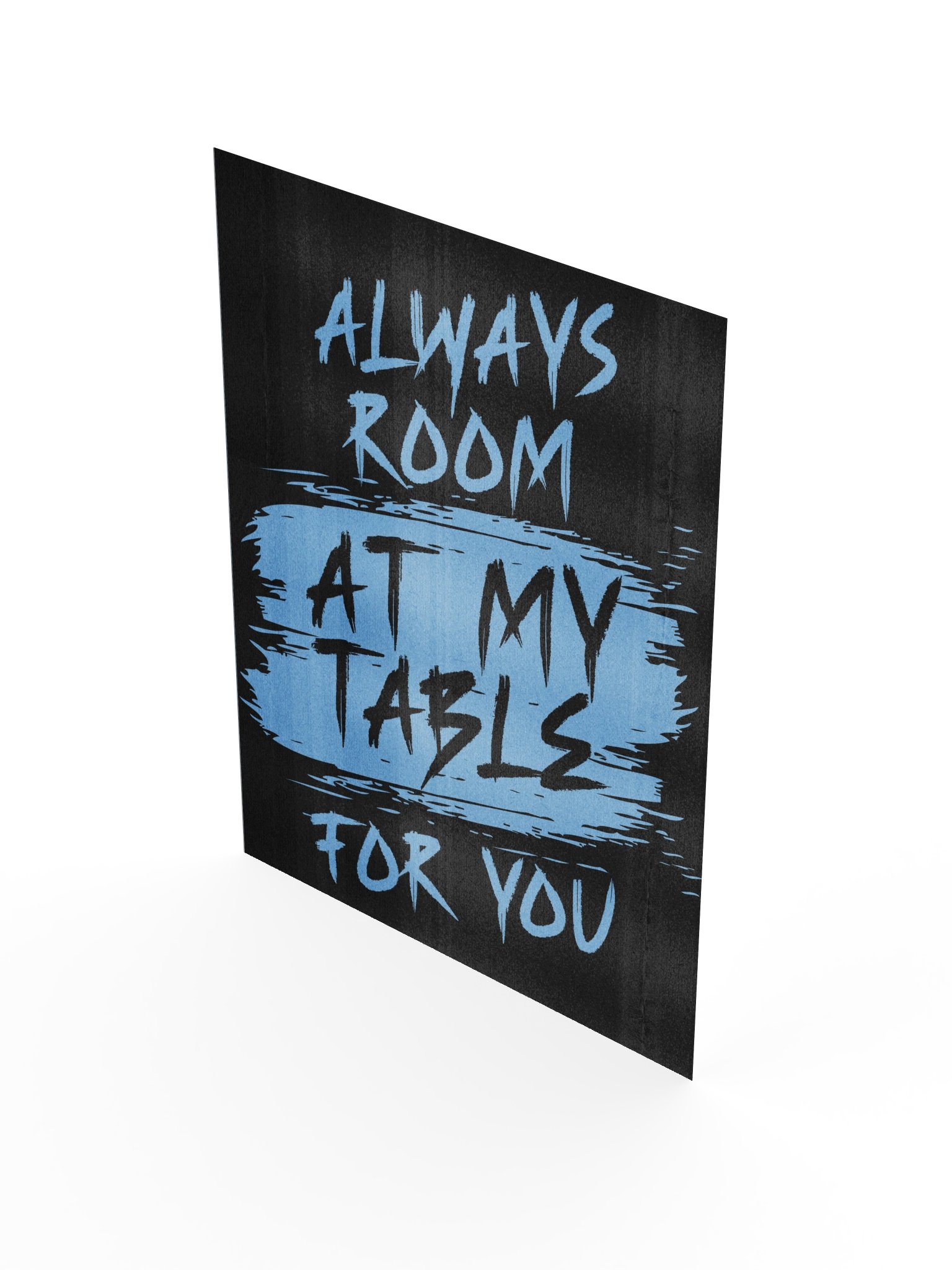 90s Grunge Friendship Board Game Room Poster Blue - UNFRAMED product image (3)