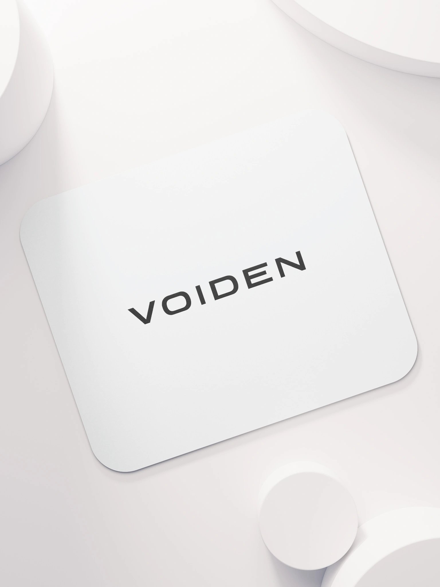 VOIDEN // Classic Mouse Pad – Center Logo (White) product image (7)