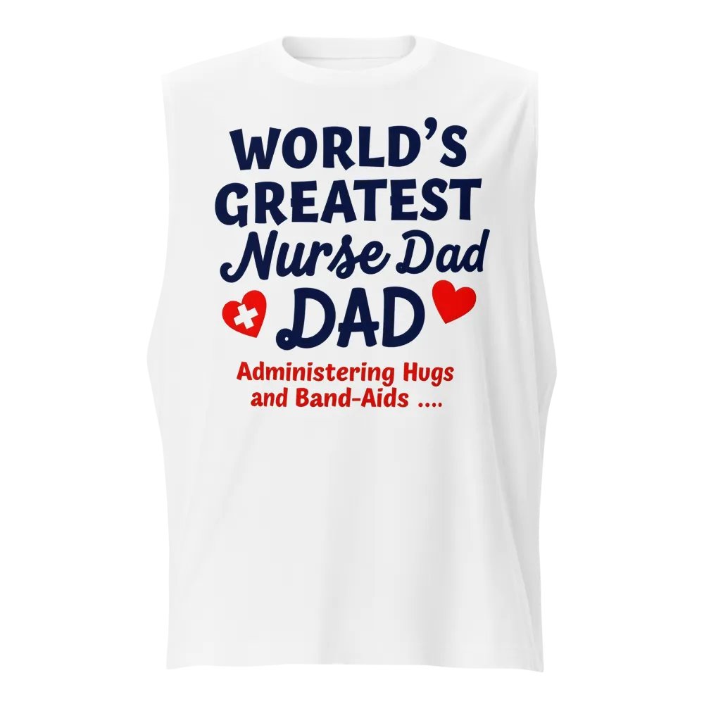 World's Greatest Nurse Dad Muscle Tank product image (1)