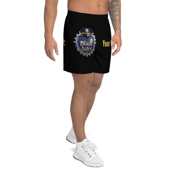 Blade Hates All-Over Print Athletic Long Shorts product image (2)