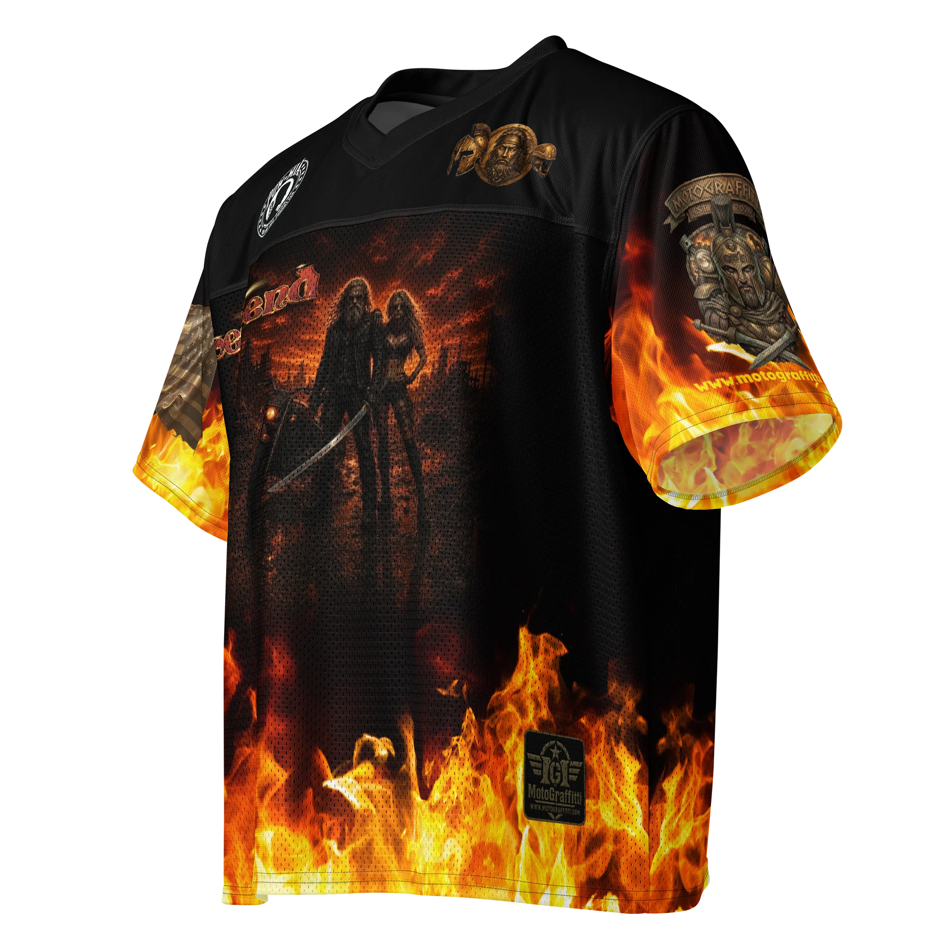 Legend of the MötoGraffitti Warrior Sage Football Jersey product image (3)