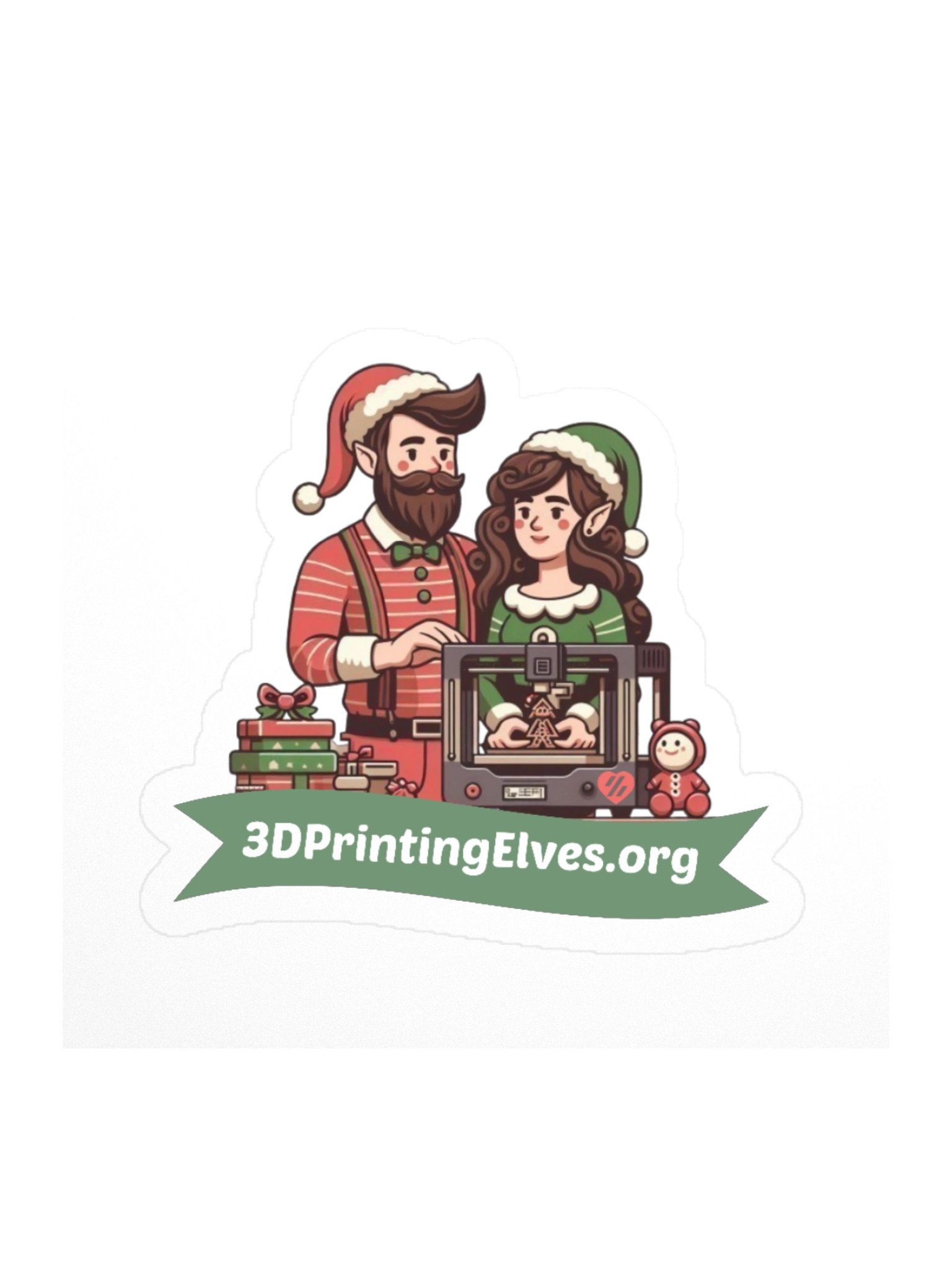 3D Printing Elves Sticker #2 product image (1)