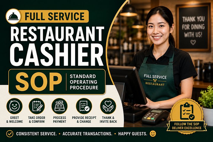 Full Service Restaurant CASHIER SOP product image (1)