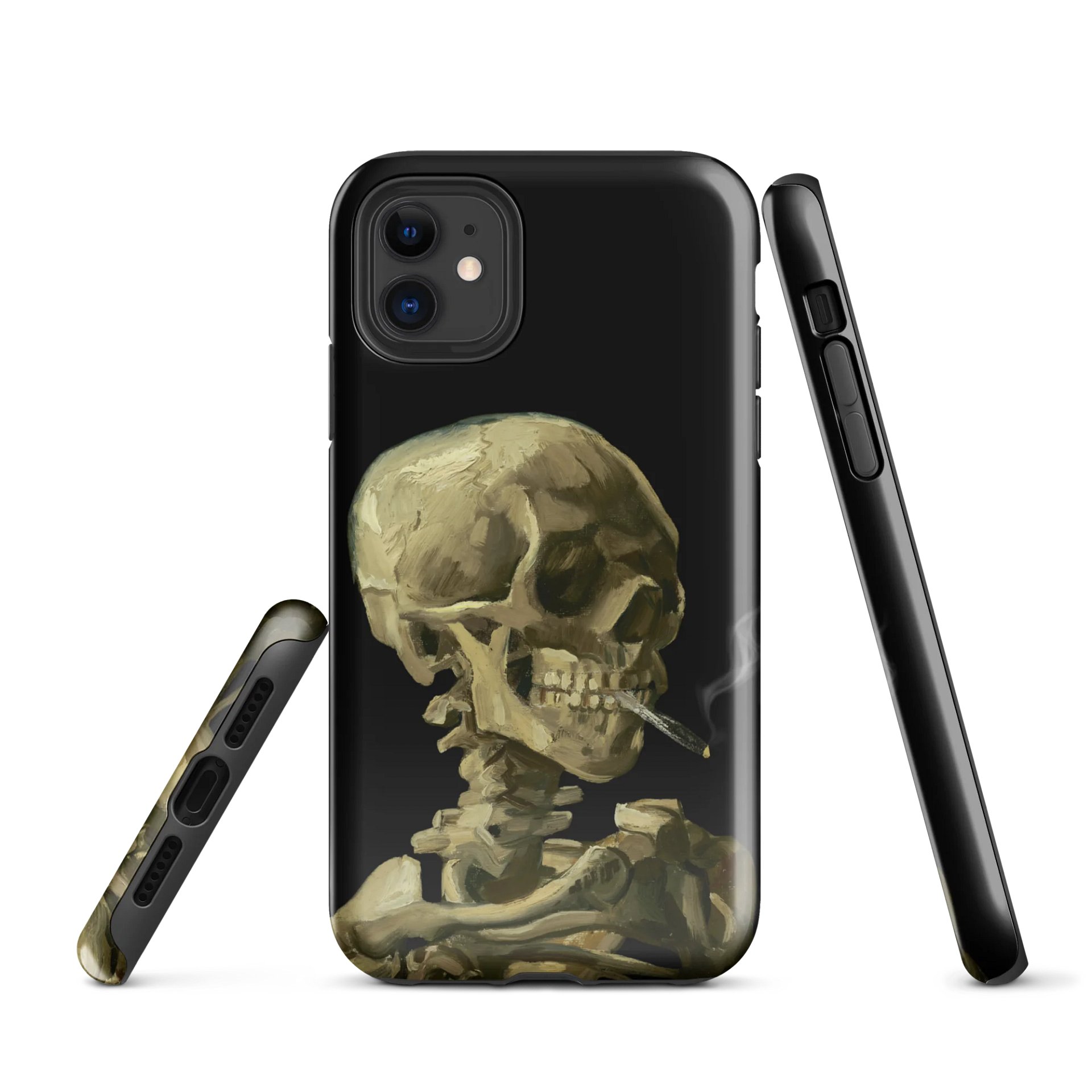Van Gogh – Skull of a Skeleton with a Burning Cigarette iPhone® Tough Case product image (1)