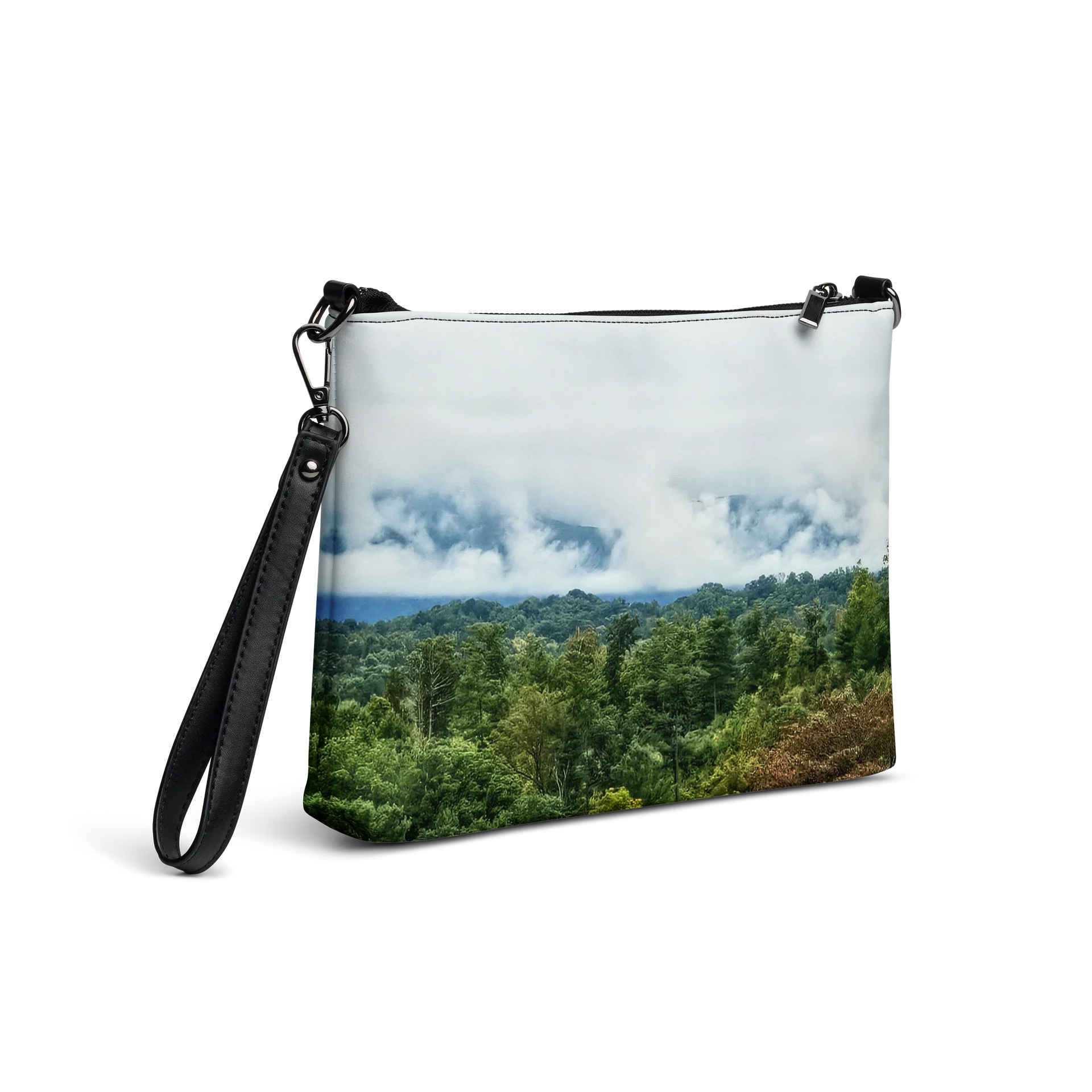 Misty Jungle All-Over Print Crossbody Bag product image (5)