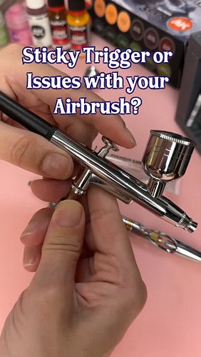 Sticky trigger or inconsistent spray? Your airbrush probably needs a lubrication. 🔧

Six steps: take it apart, start with the...