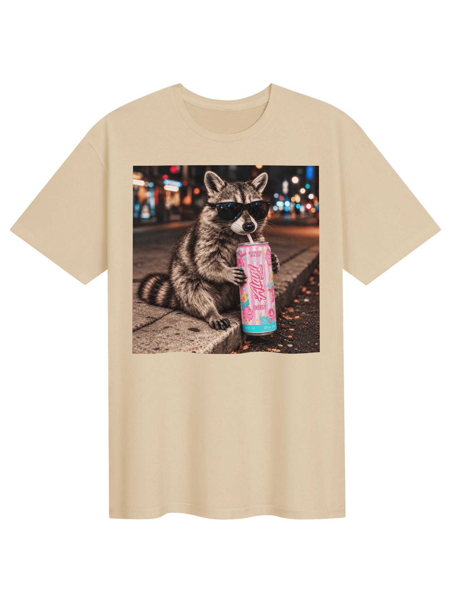 Raccoon Energy Night Vibes Tee product image (1)