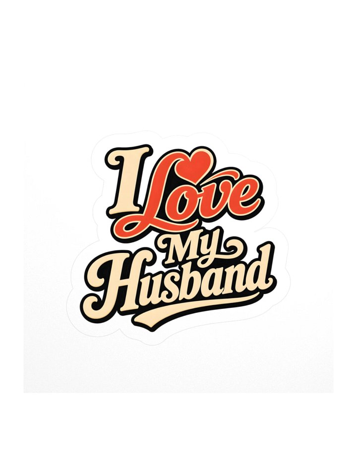 I Love My Husband Sticker product image (1)