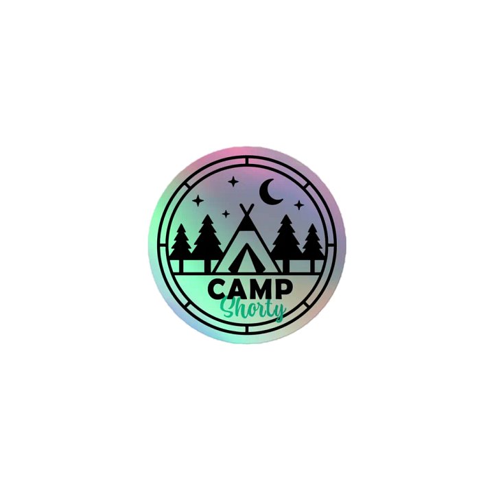 Camp Shorty Holographic Sticker product image (1)