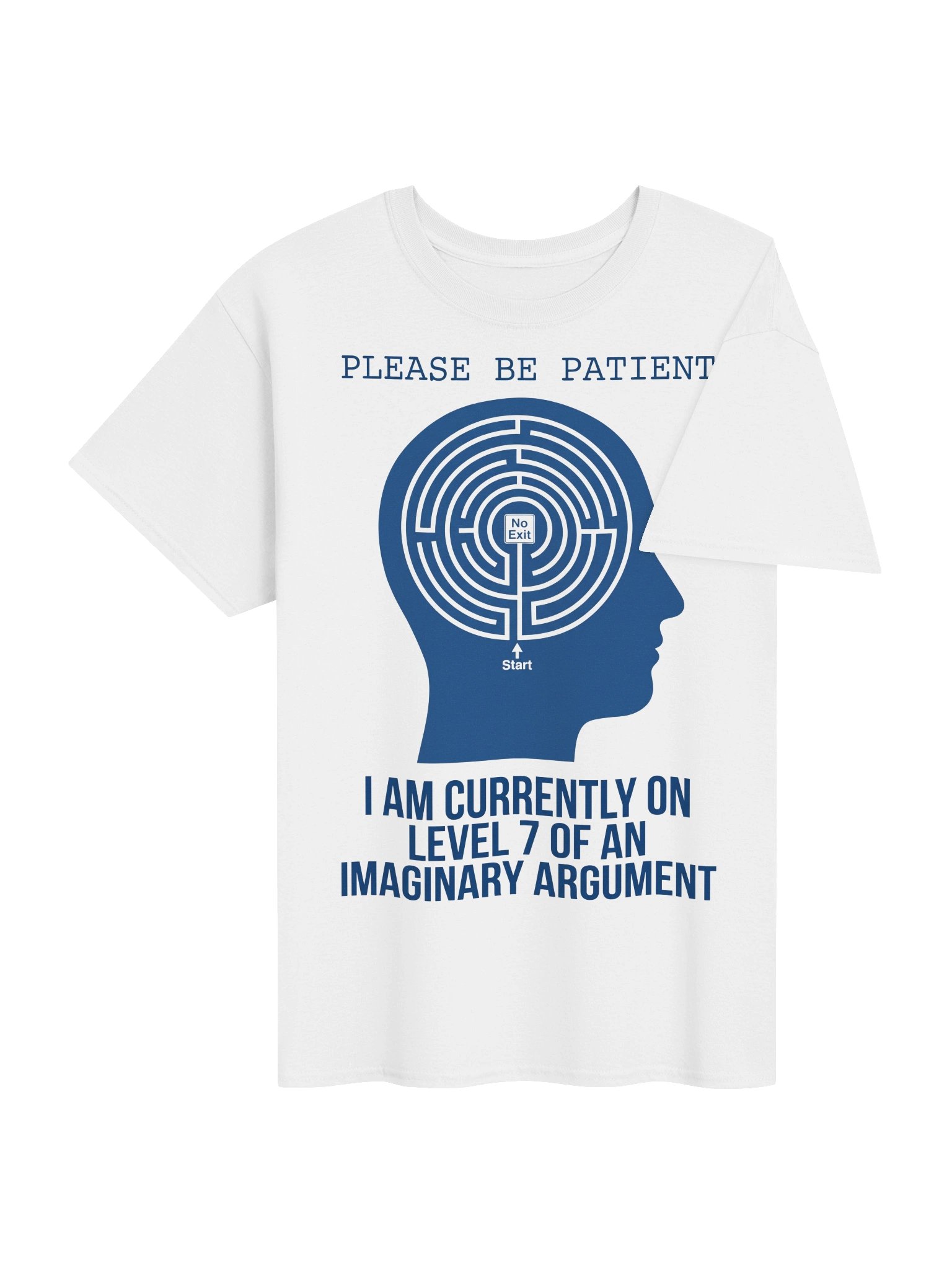 Funny Overthinker Imaginary Argument Maze Brain Graphic T-Shirt product image (4)