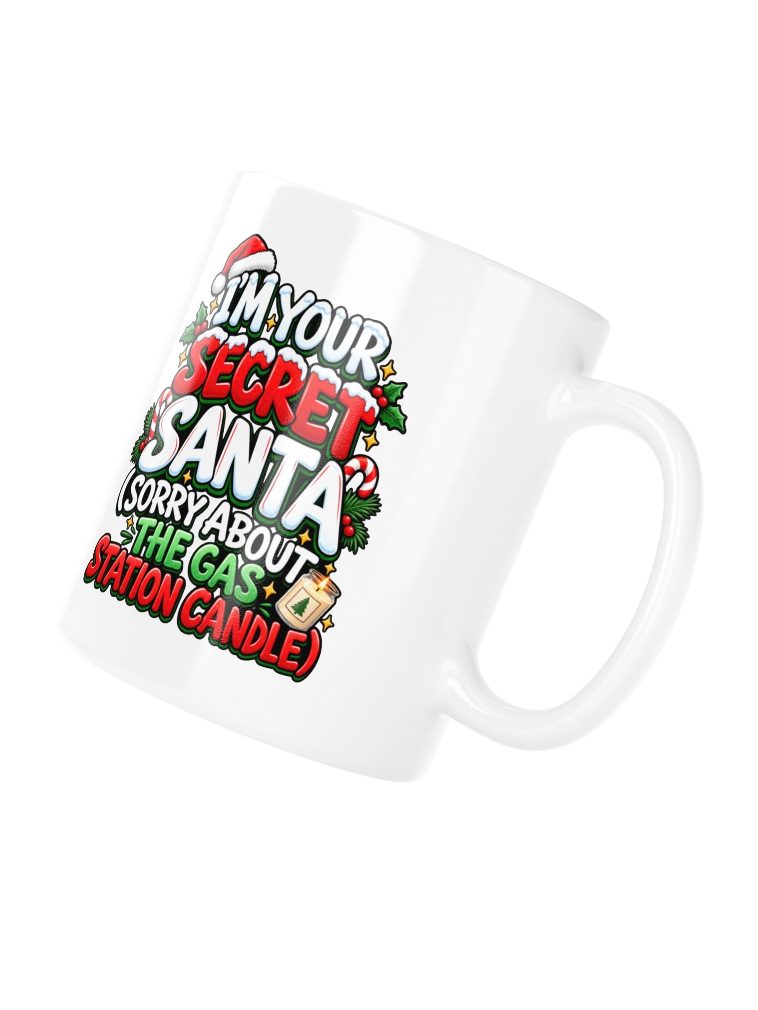 I’m Your Secret Santa… Sorry About the Gas Station Candle- Mug product image (12)