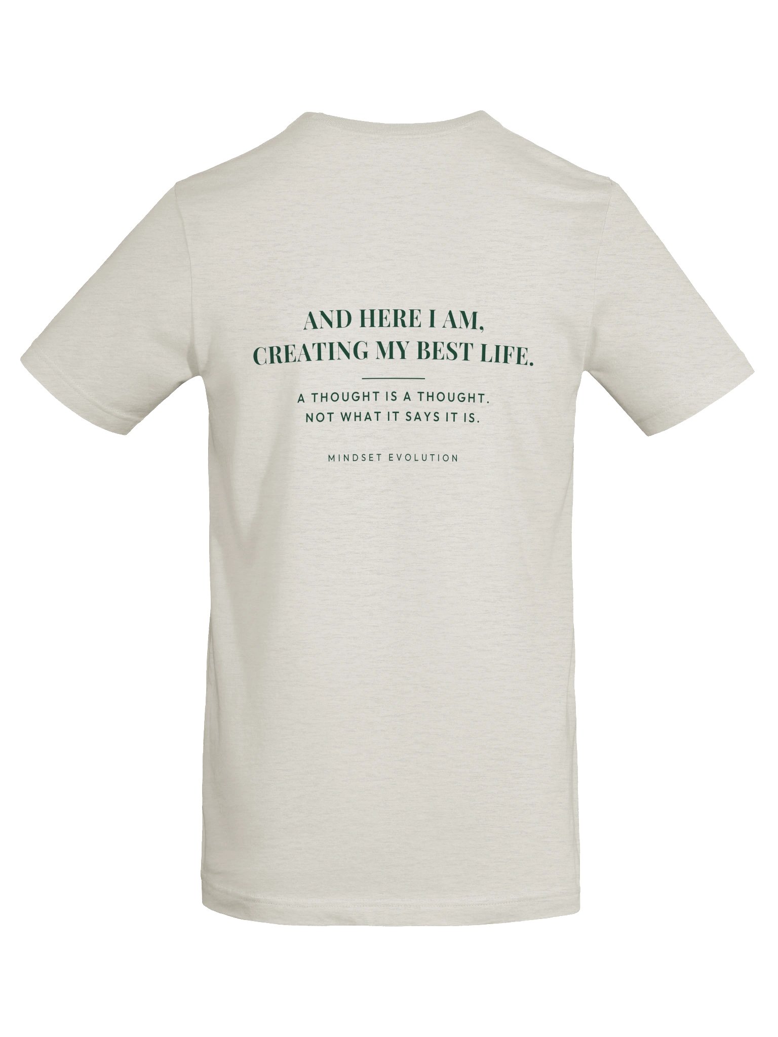 Mindset Evolution — The Noticing Tee (Heather Dust) product image (6)