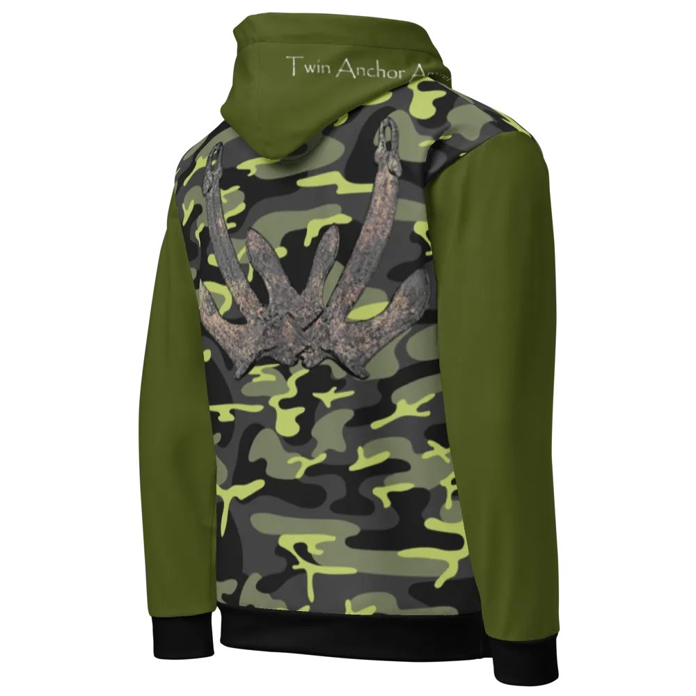 2 Anchor (Green & Camouflage) – Performance Marine Wear | Twin Anchor Apparel North Current Line product image (6)