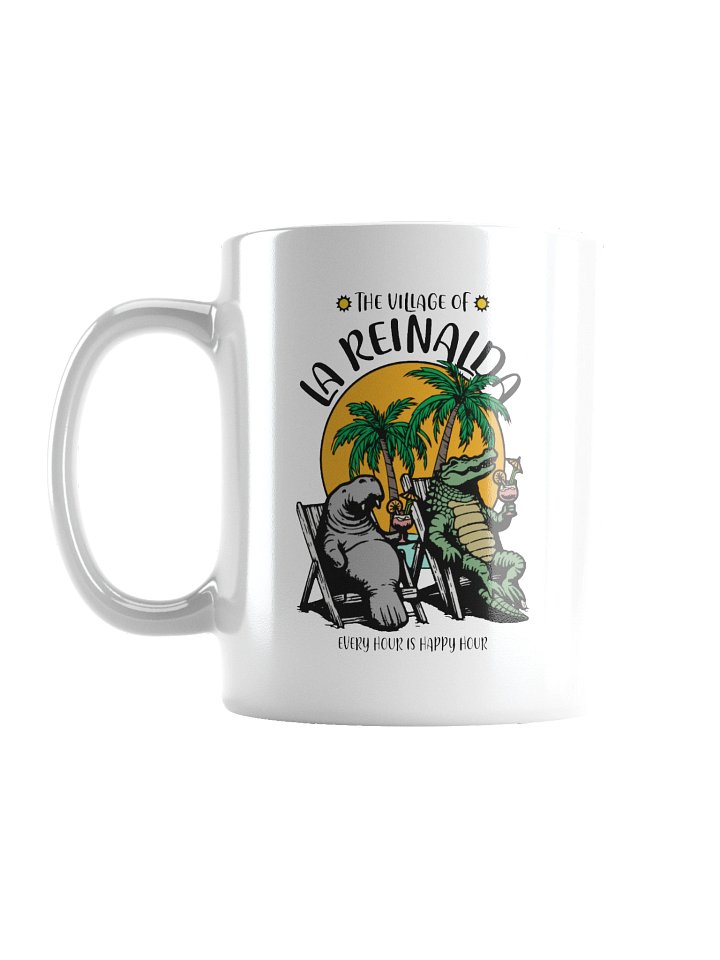 The Village of La Reinalda TV Florida USA Fun Manatee Alligator Design Coffee Mug product image (2)
