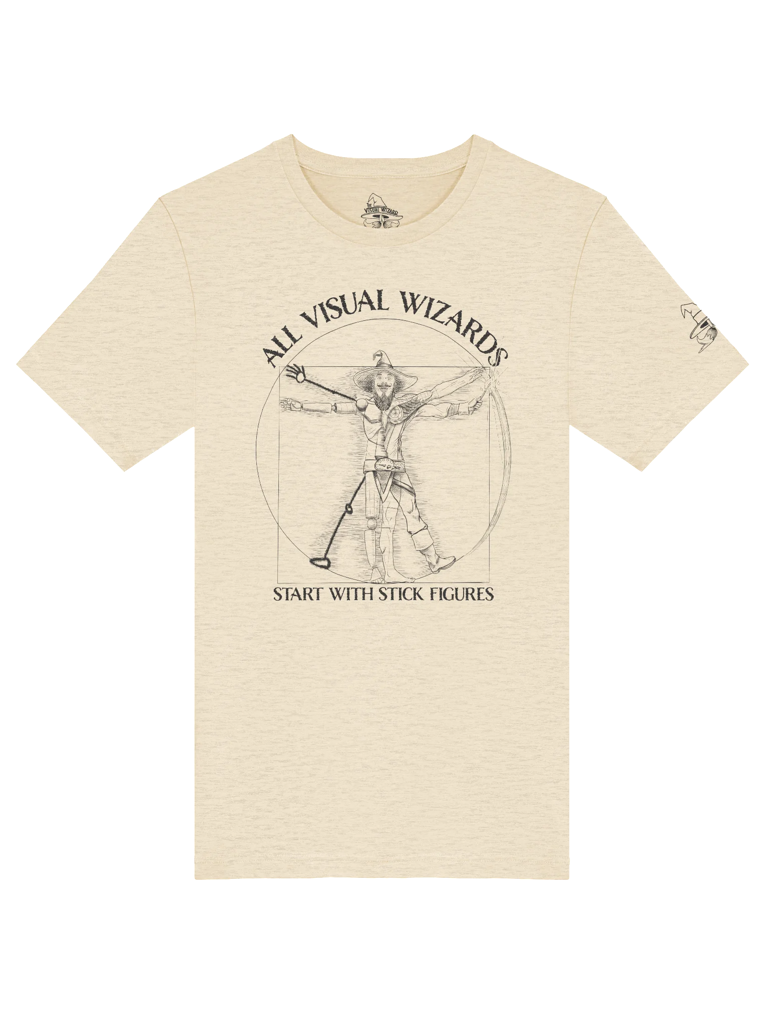 All Visual Wizards Start with Stick Figures | T-shirt product image (43)