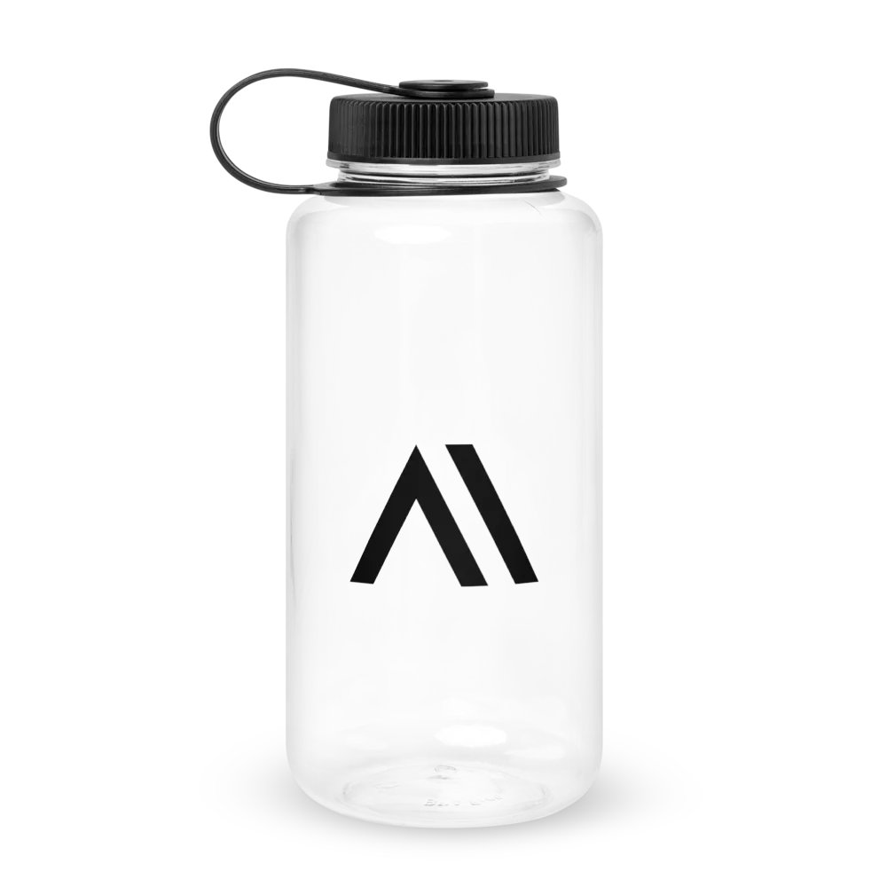 Wide Mouth Plastic Water Bottle - Clear product image (1)