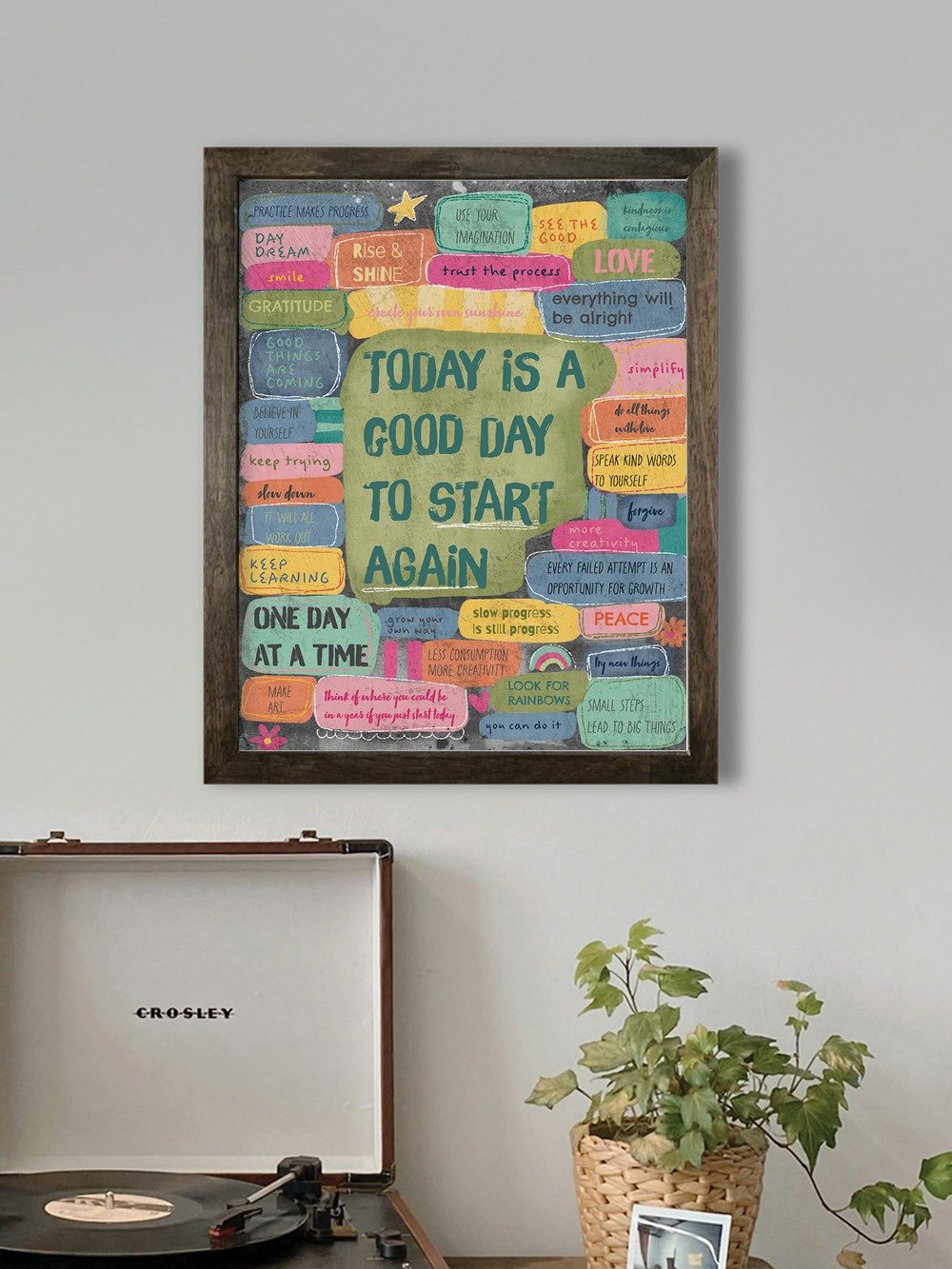 Today is a Good Day to Start Again - Encouraging Wall Art product image (2)