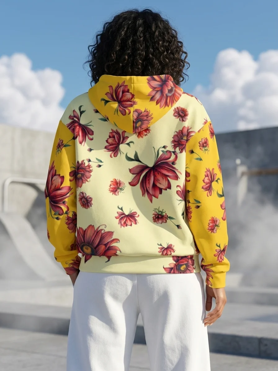 Flower thoughts-cotton hoodie product image (8)