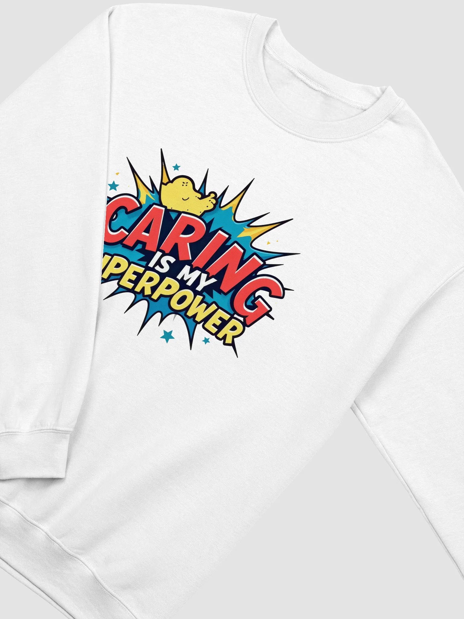 Caring Superpower Crewneck Sweatshirt product image (4)