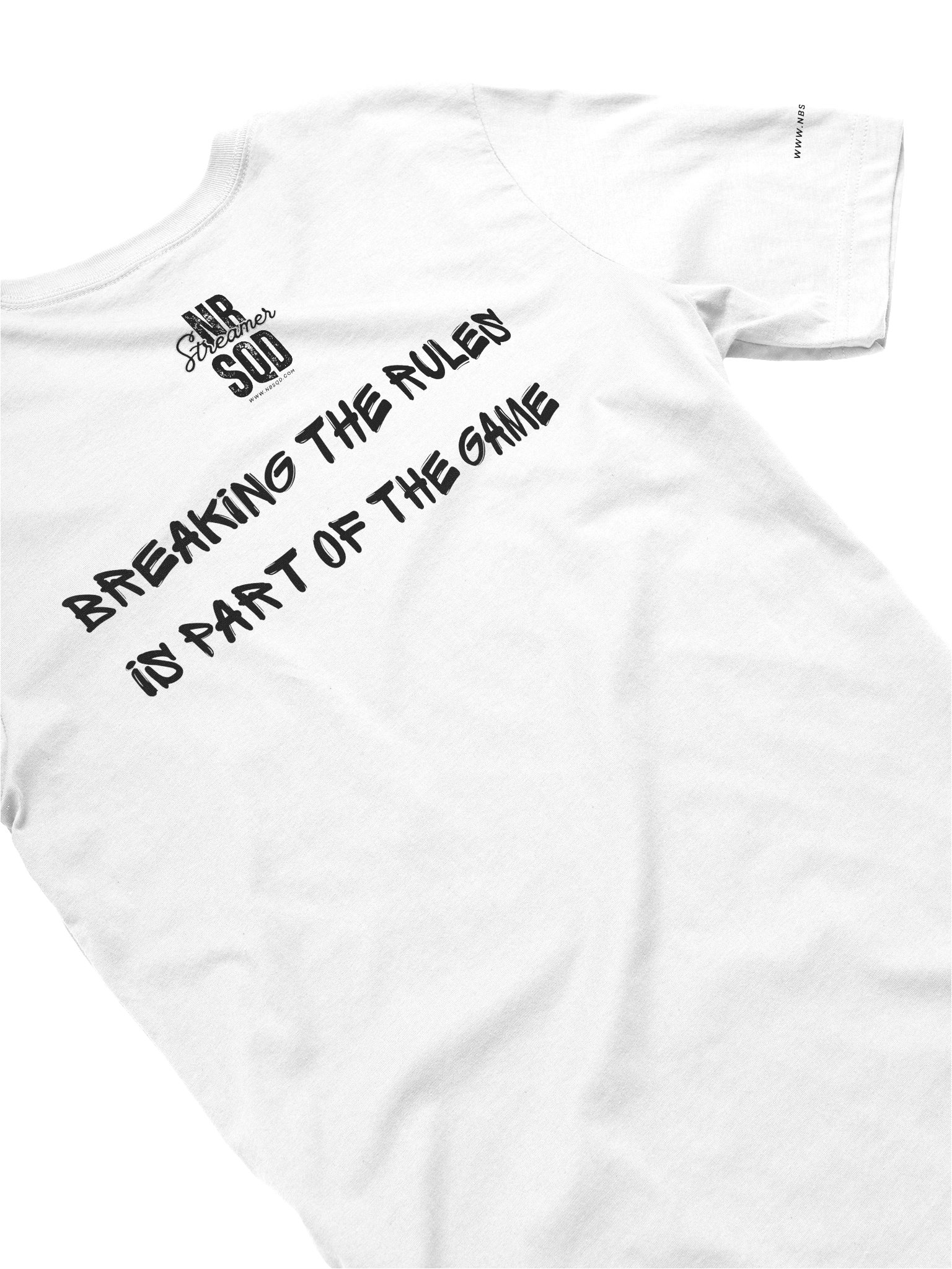 NBSQD Graffiti Ladies WHT T-Shirt - Breaking The Rules Is Part of The Game product image (4)