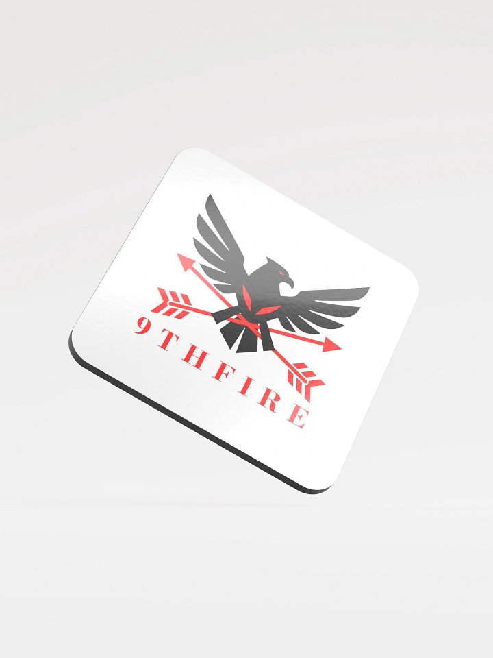 9th Fire Glossed Cork Coaster product image (1)