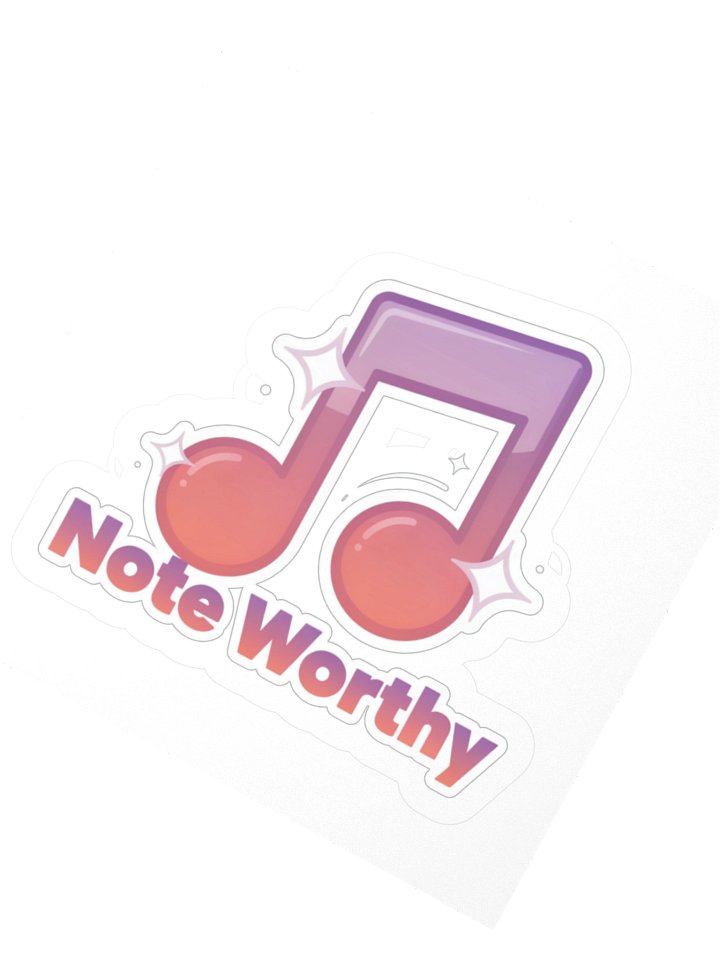 Note Worthy Music Note Kiss Cut Sticker product image (4)