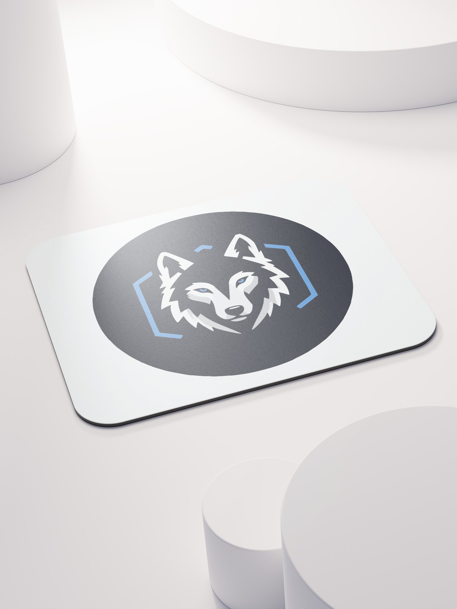 Blue-Eyed Wolf Logo Mouse Pad product image (4)
