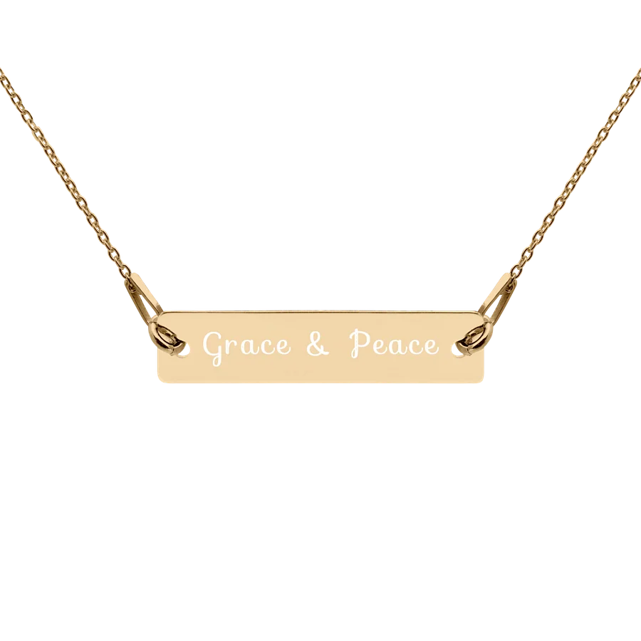 Grace and Peace Bar Necklace product image (2)