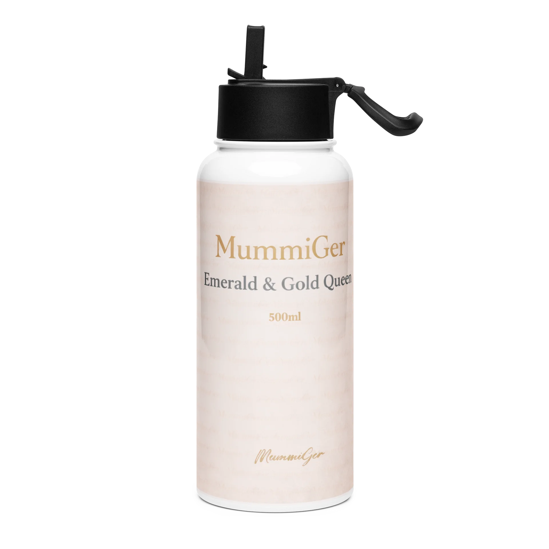 Emerald & Gold Queen Stainless Steel Water Bottle product image (3)
