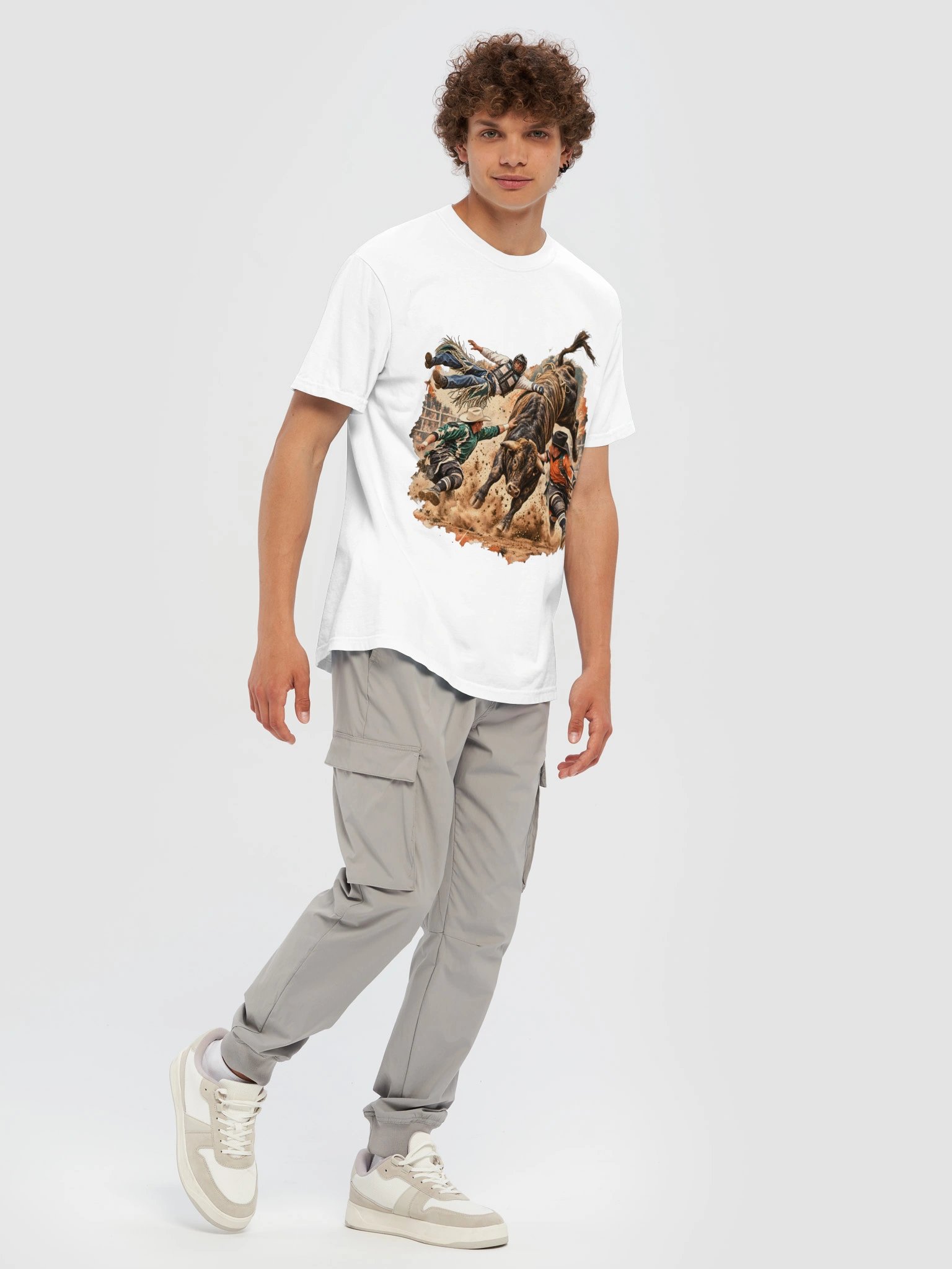 Bull Riding Wreck Shirt — Hung Up Rodeo Tee | Broken Roughstock™ product image (8)