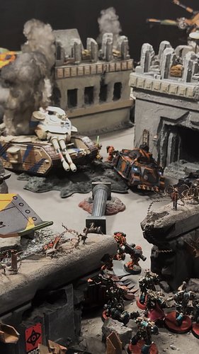 Warhammer 40K Rogue Trader Apocalypse

A full Space Marine company, traitor armour, a Greater Daemon, cultists, aircraft and ...