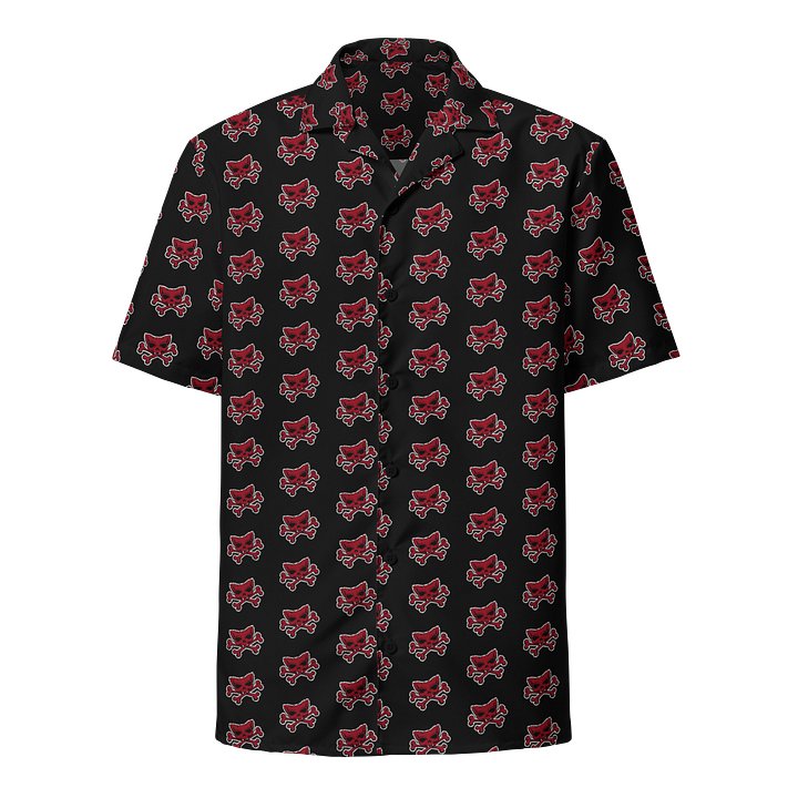 Red Kat Skull Hawaiian Shirt product image (1)