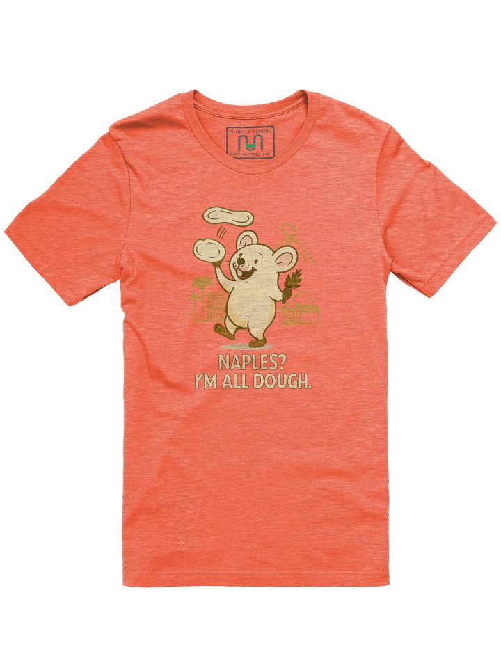Funny Naples Pizza Pun Shirt – Cute Beaver Italy Tee with Dough Tossing – “I’m All Dough” | art.4uand.me product image (1)