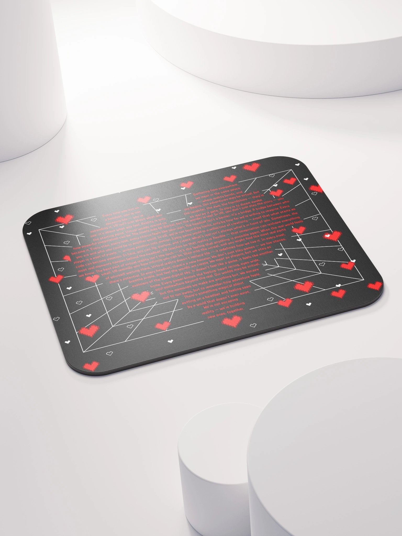 Deep Love VR Pixel Heart Mouse Pad product image (7)