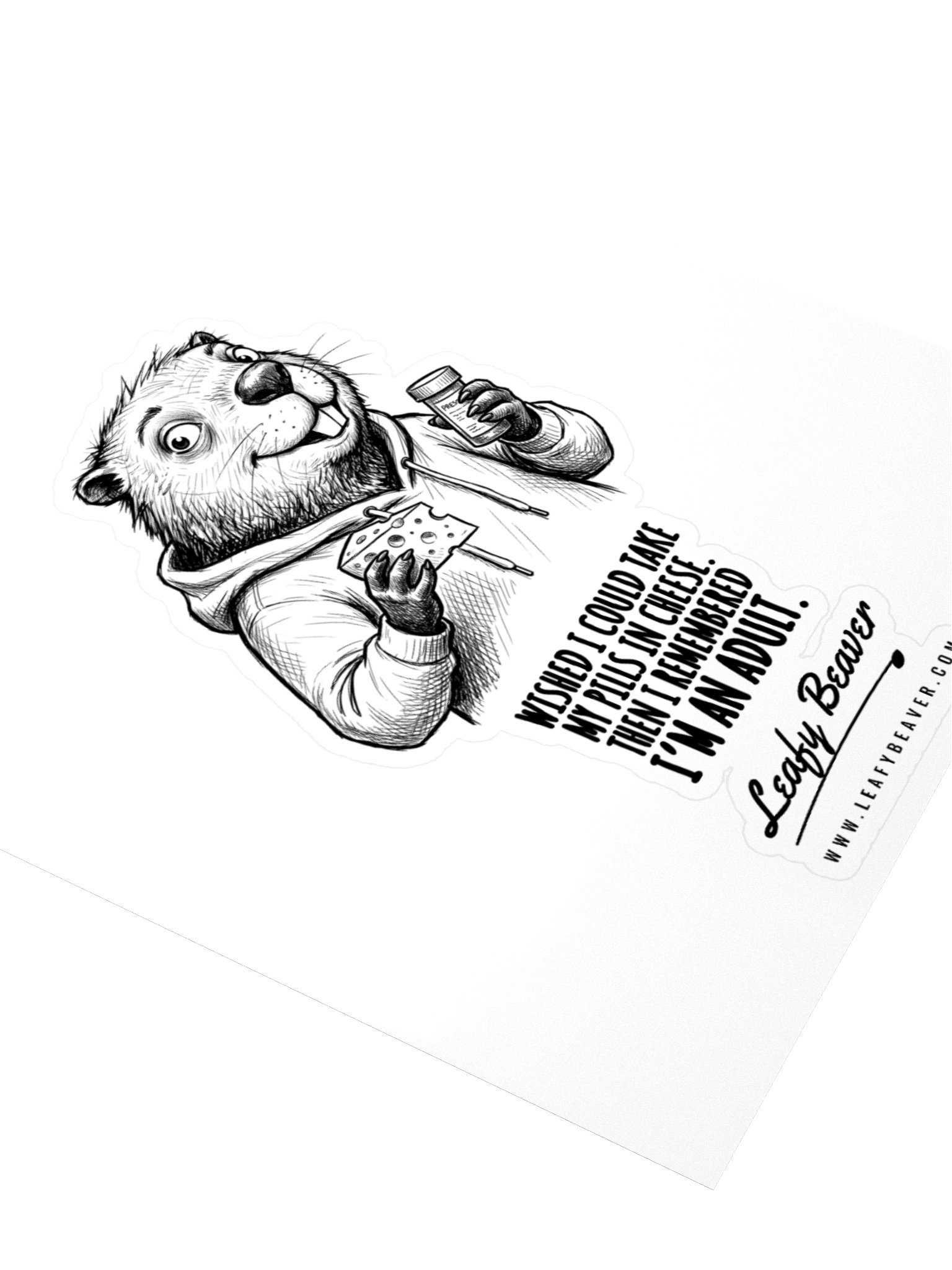 Pills in Cheese Sticker product image (3)