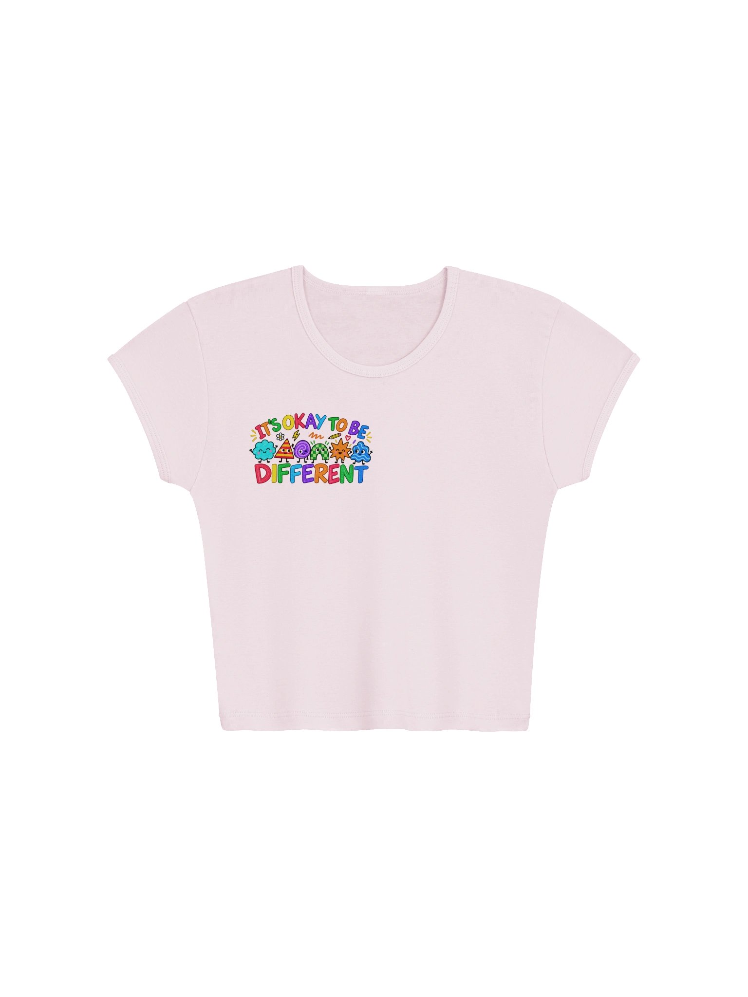 "Its okay to be different" Crop Tee product image (1)
