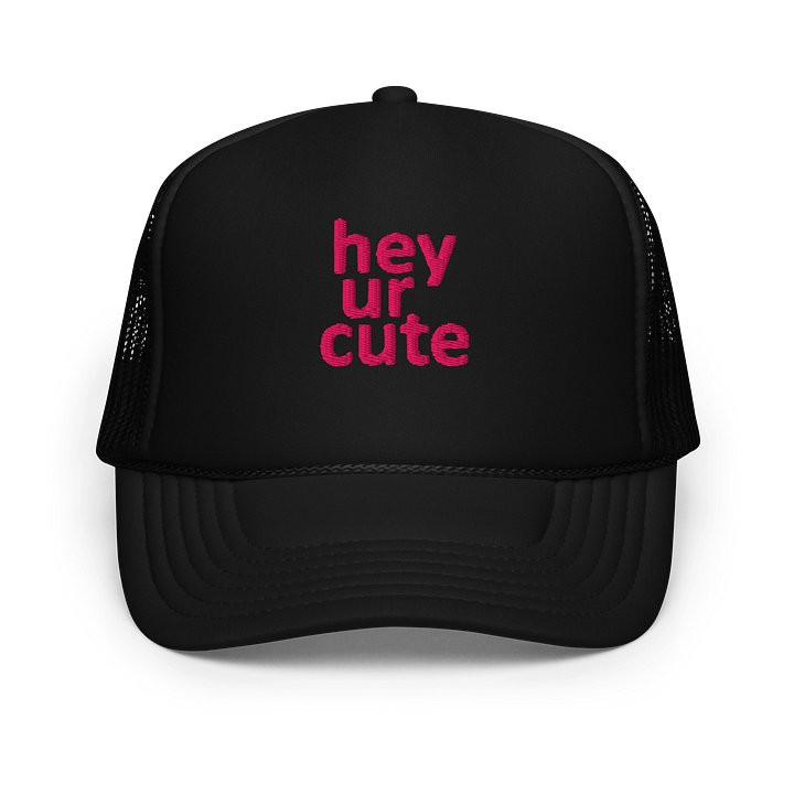 Hey Cutie Embroidered Trucker Hat v1 product image (13)
