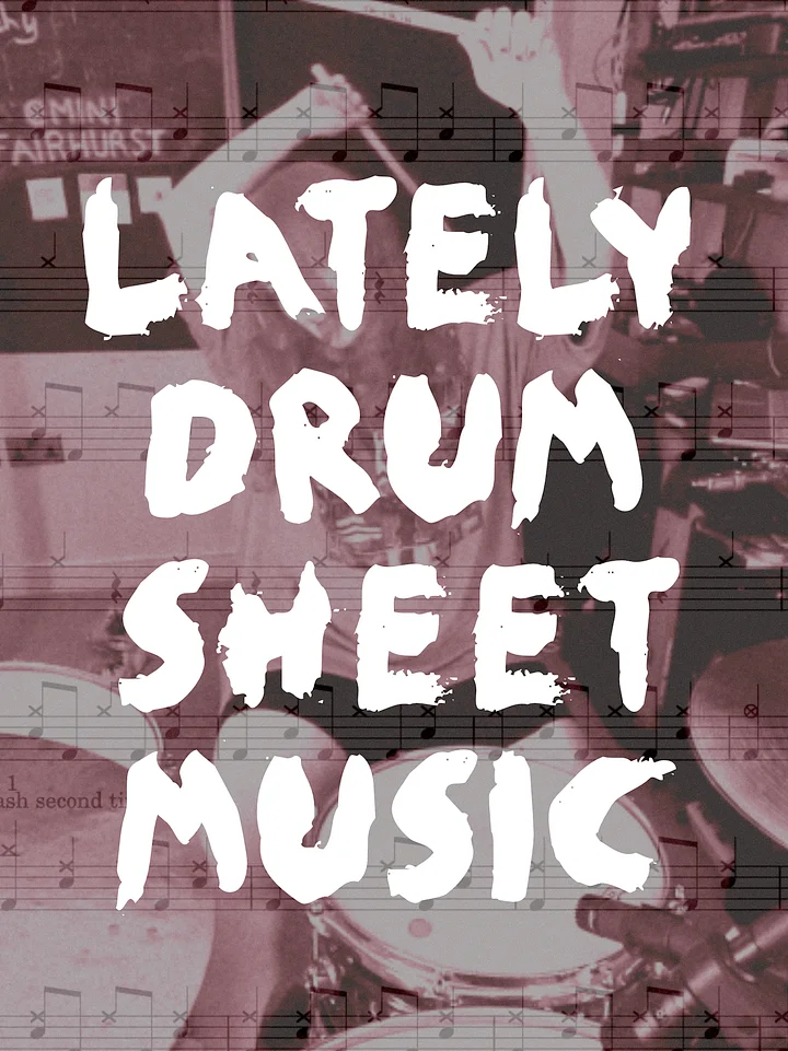 Lately Drum Sheet Music product image (1)