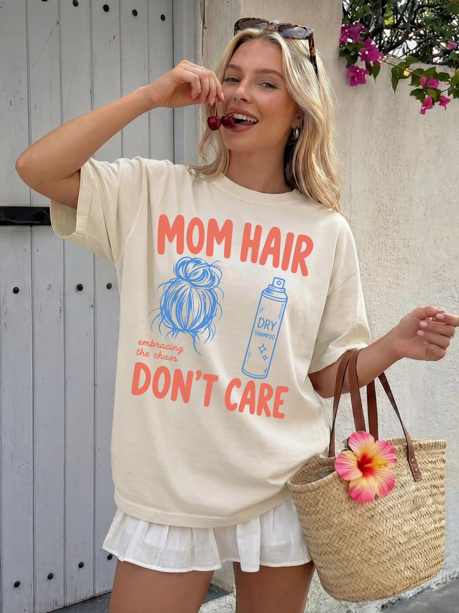 Mom Hair Don't Care - Red/Blue product image (2)